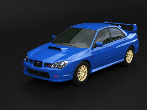 Subaru Impreza WRX STI 2007 3D Model