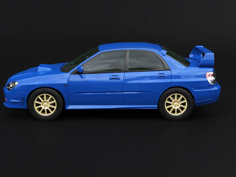 Subaru Impreza WRX STI 2007 3D Model