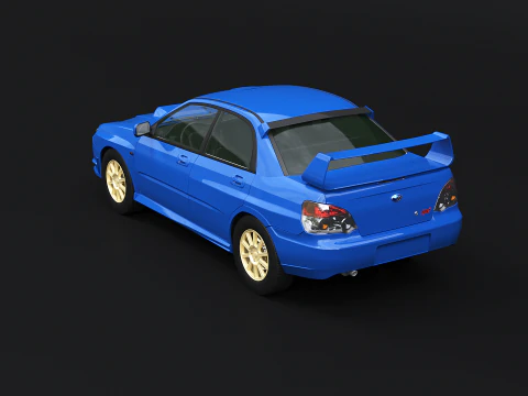 Subaru Impreza WRX STI 2007 3D Model