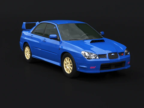 Subaru Impreza WRX STI 2007 3D Model