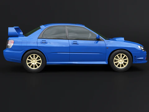 Subaru Impreza WRX STI 2007 3D Model