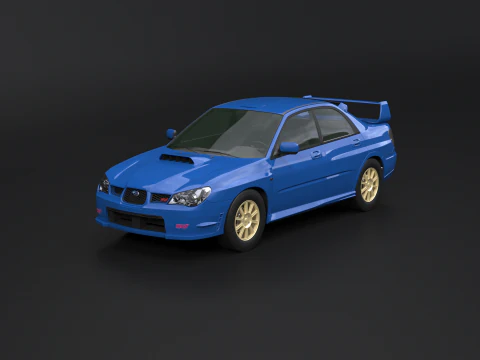 Subaru Impreza WRX STI 2007 3D Model