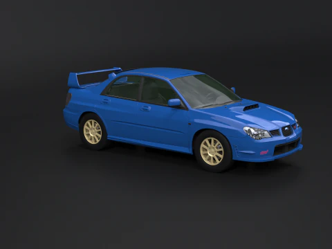Subaru Impreza WRX STI 2007 3D Model
