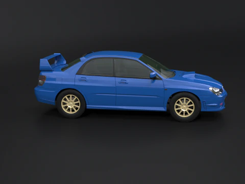 Subaru Impreza WRX STI 2007 3D Model
