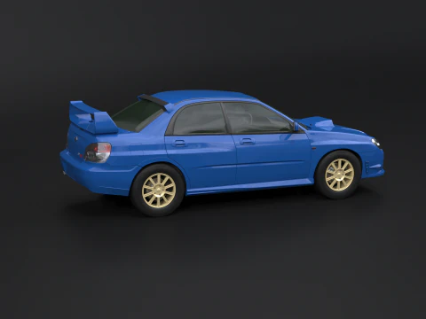 Subaru Impreza WRX STI 2007 3D Model