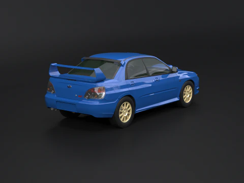 Subaru Impreza WRX STI 2007 3D Model