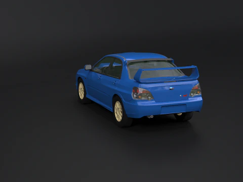 Subaru Impreza WRX STI 2007 3D Model