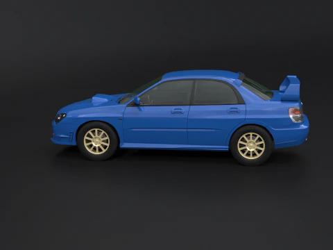 Subaru Impreza WRX STI 2007 3D Model