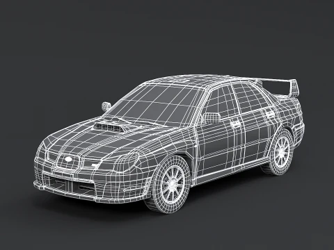 Subaru Impreza WRX STI 2007 3D Model