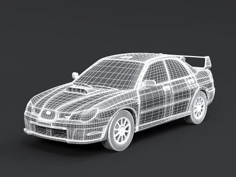 Subaru Impreza WRX STI 2007 3D Model