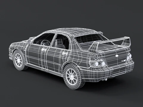 Subaru Impreza WRX STI 2007 3D Model