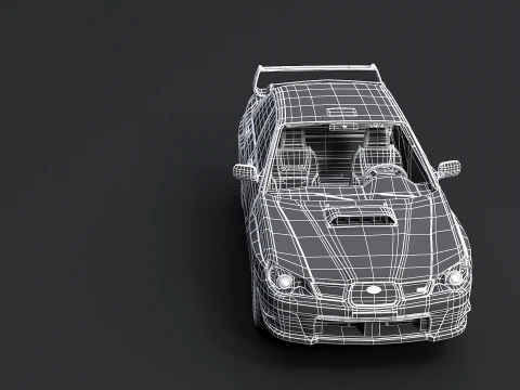 Subaru Impreza WRX STI 2007 3D Model