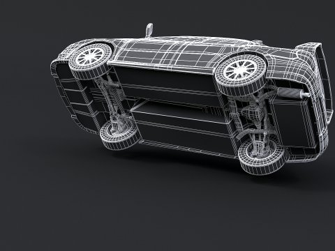 スバル インプレッサ WRX STI 2007 3Dモデル