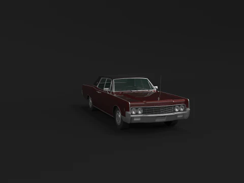Lincoln Kontynentalny z 1966 r Model 3D