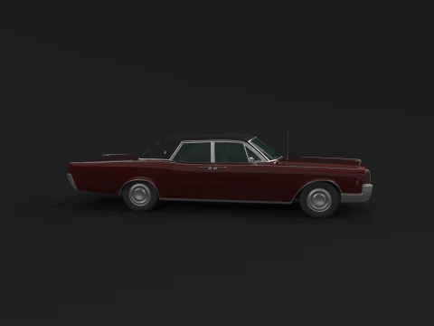 Lincoln Kontynentalny z 1966 r Model 3D