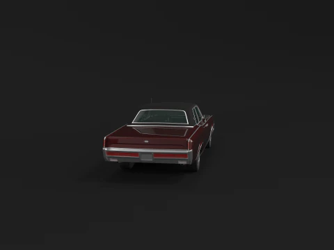 Lincoln Kontynentalny z 1966 r Model 3D