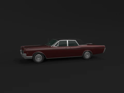 Lincoln Kontynentalny z 1966 r Model 3D