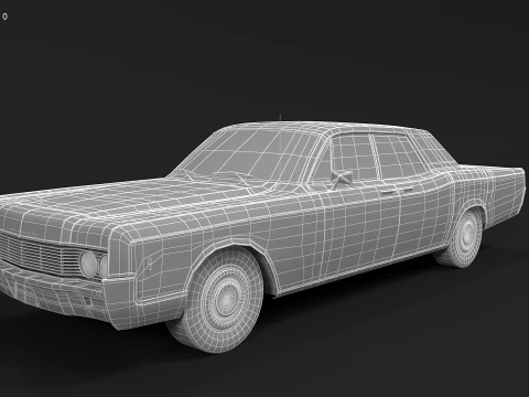 Lincoln Kontynentalny z 1966 r Model 3D