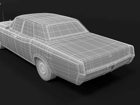 Lincoln Kontynentalny z 1966 r Model 3D