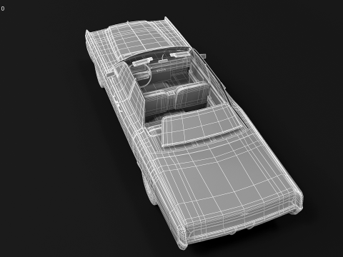 Lincoln Continental 1966 Modello 3D