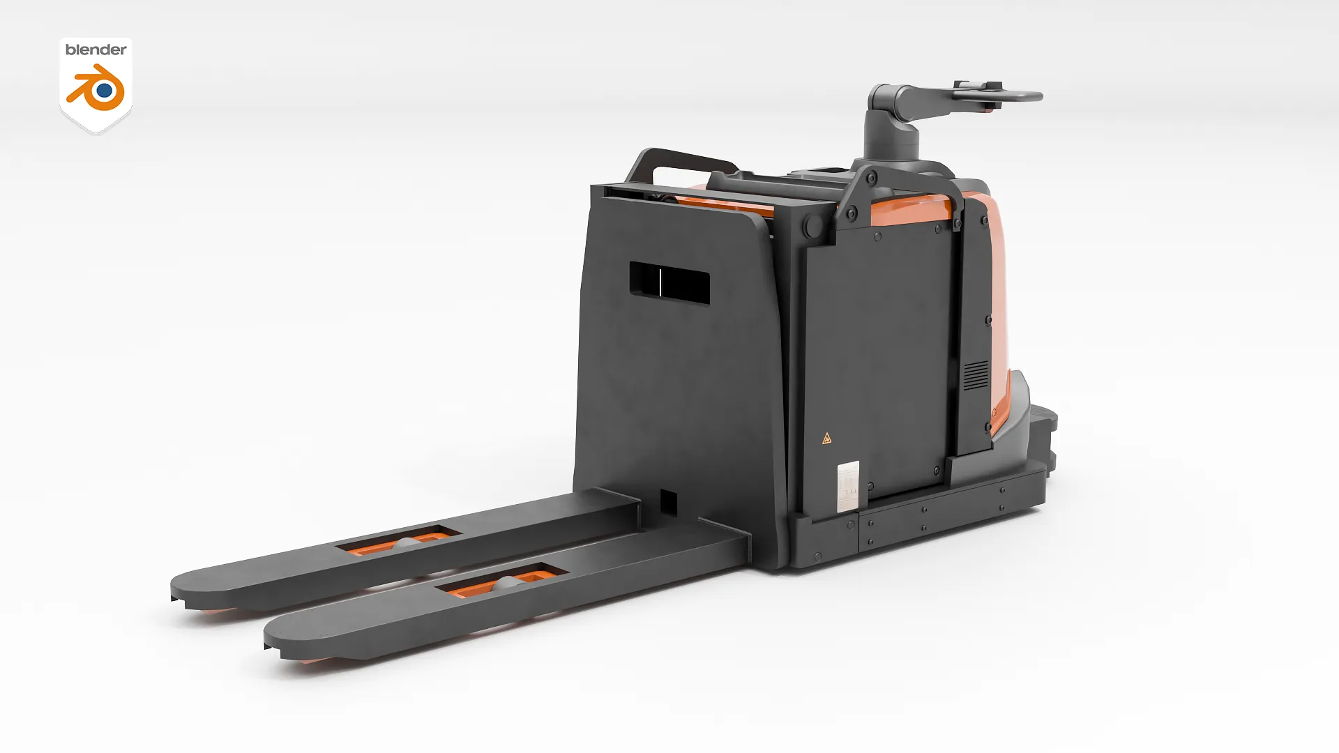 Electric Pallet Jack PBR 3D Model .c4d .max .obj .3ds .fbx .stl .blend 