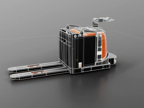 Electric Pallet Jack PBR 3D Model