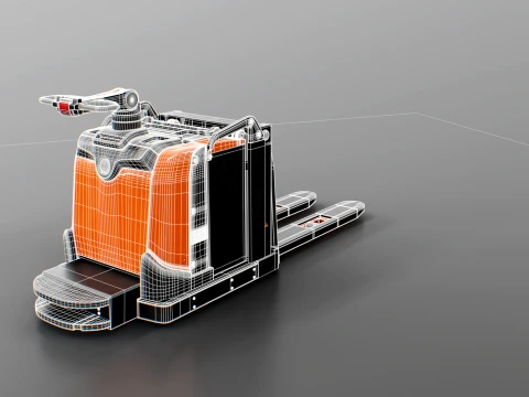 Electric Pallet Jack PBR 3D Model