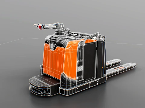 Electric Pallet Jack PBR 3D Model
