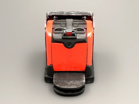 Electric Pallet Jack PBR Worn 3D Model