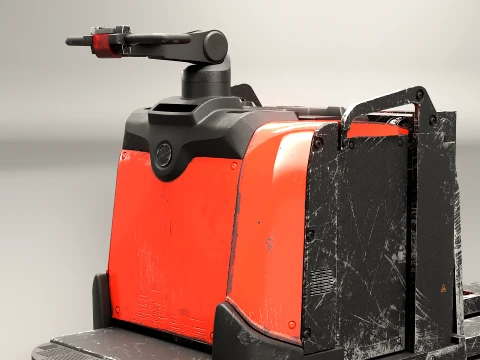 Electric Pallet Jack PBR Worn 3D Model