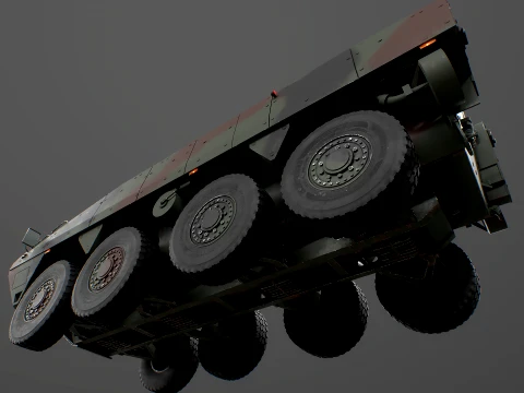KTO Rosomak Patria AMV com torreta HITFIST 30mm verde camuflada Modelo 3D
