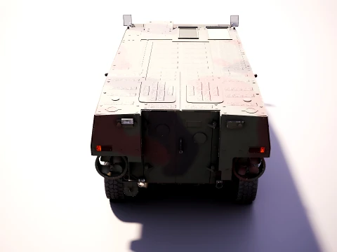 KTO Rosomak Patria AMV Base Hull Camouflage PBR LODs 3D Model