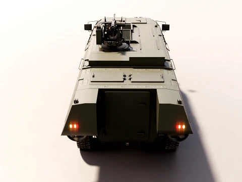 Patria XA-300 6x6 CAVS with Kongsberg RWS - PBR 3D Model