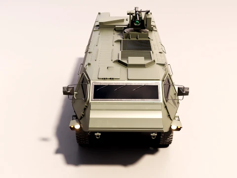 Patria XA-300 6x6 CAVS with Kongsberg RWS - PBR 3D Model