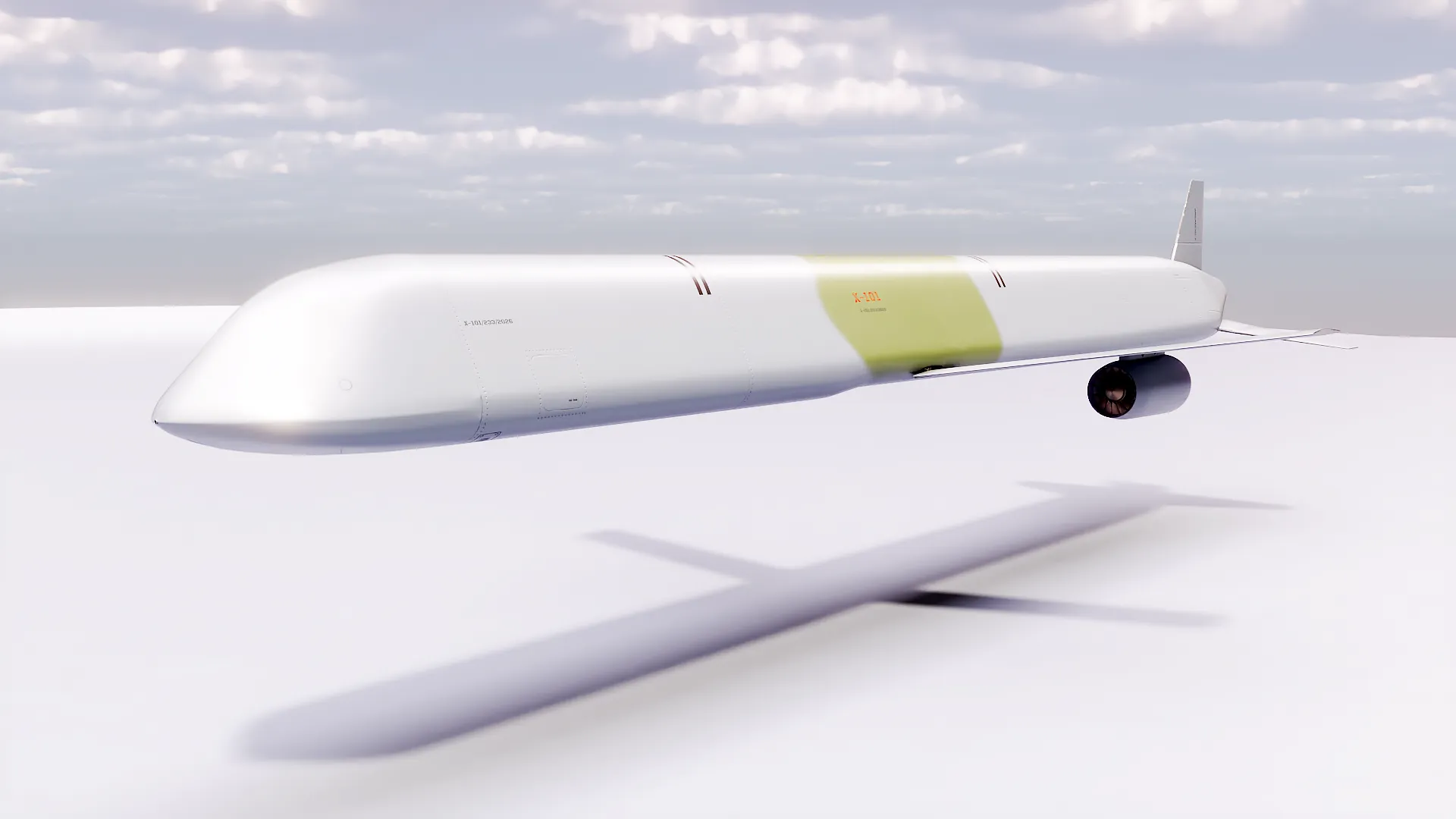 Kh-101 Cruise Missile - PBR Game Ready Subdividable 3D Model .c4d .max .obj .3ds .fbx .stl .blend 