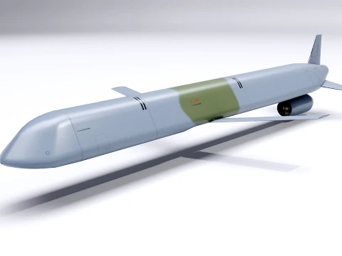 Kh-101 Cruise Missile - PBR Game Ready Subdividable 3D Model