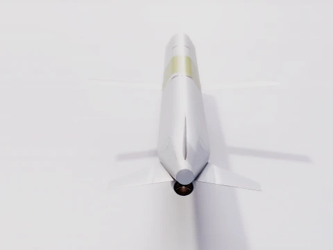 Kh-101 Cruise Missile - PBR Game Ready Subdividable 3D Model