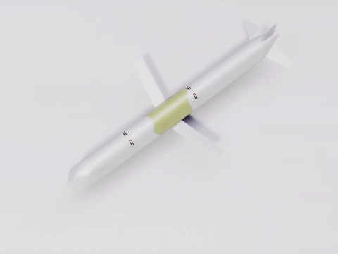 Kh-101 Cruise Missile - PBR Game Ready Subdividable 3D Model