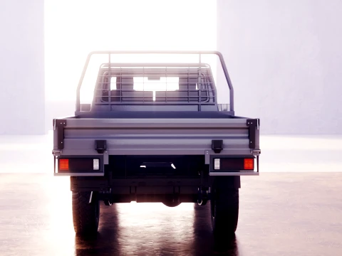 Off-Road Pickup Truck Double Cab 4x4 Rigged PBR Midpoly 3D Model