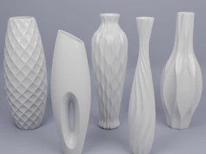 꽃병 팩 3D 모델