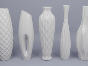 꽃병 팩 3D 모델