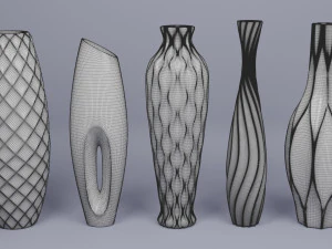 꽃병 팩 3D 모델