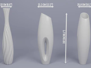 꽃병 팩 3D 모델