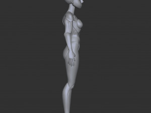 Female Blockout 3D Модель
