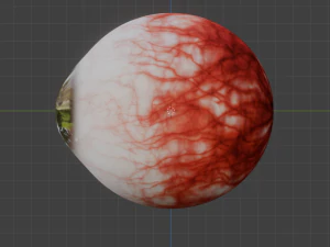 Реалистичный человеческий глаз 3D Модель