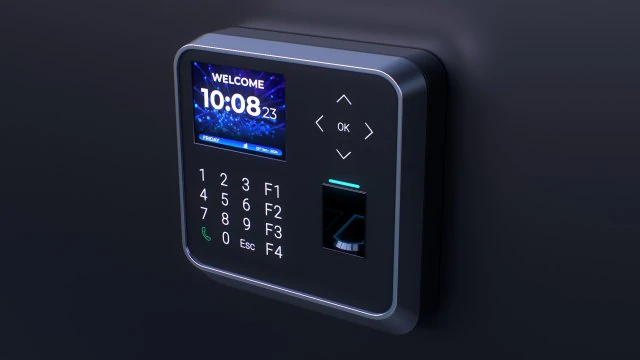 Biometric Attendance System Scanner 3D Model .c4d .max .obj .3ds .fbx .stl .blend 