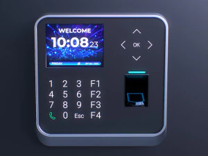 Biometric Attendance System Scanner 3D Model