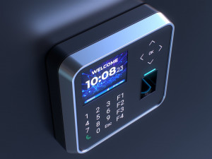 Biometric Attendance System Scanner 3D Model