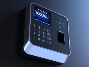 Biometric Attendance System Scanner 3D Model