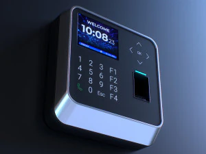 Biometric Attendance System Scanner 3D Model